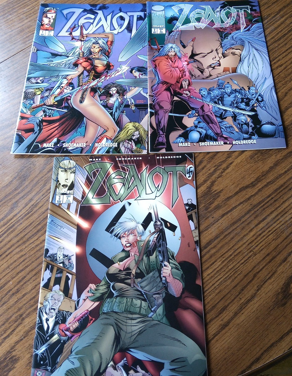 Zealot #1-3 August to November 1995 Image Comics